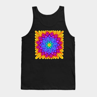 Psychedelic Rainbow Mandala Tank Top